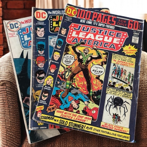 Vintage Justice League of America Comic Books Set of (3) USED CONDITION - Picture 1 of 7